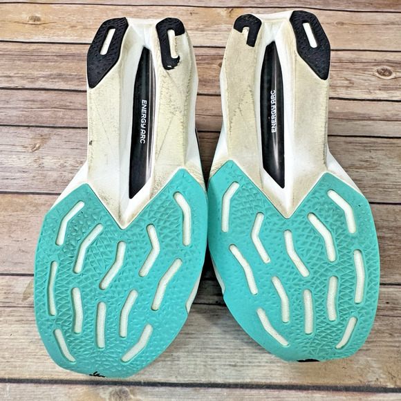 New Balance Womens FuelCell SuperComp Pacer V2 White Turquoise Running Shoes 9 - Picture 8 of 16